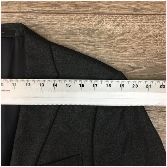 Nordstrom Mens Blazer Sport Coat Two Button Casual Jacket Size 40R Wool Suits‎ - Picture 10 of 13